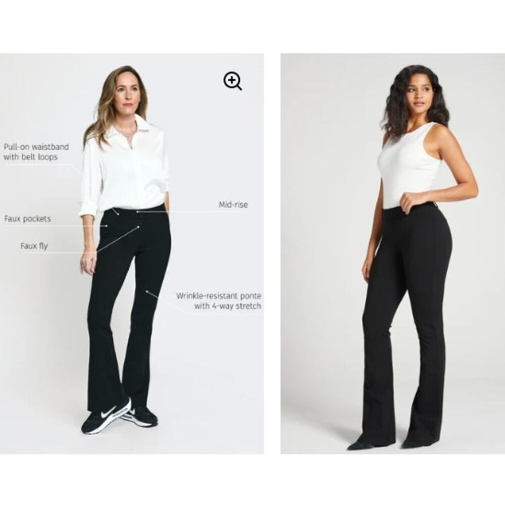 Betabrand Classic DPYP™‎ Dress Pant Yoga Pant | Bootcut Size Small Petite